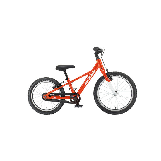 Велосипед  KTM WILD CROSS 16" оранжевый (белый), 2021 (арт. 21245100) - фото №1